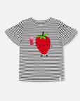 Deux Par Deux Strawberry Stripe T-Shirt