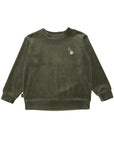 Hebe Green Hot Cocoa Embroidery Sweatshirt