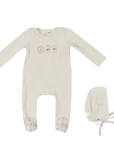 Milk Denmark Embroidered Footie + Hat