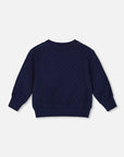 Deux Par Deux Peacoat Pocket Sweatshirt