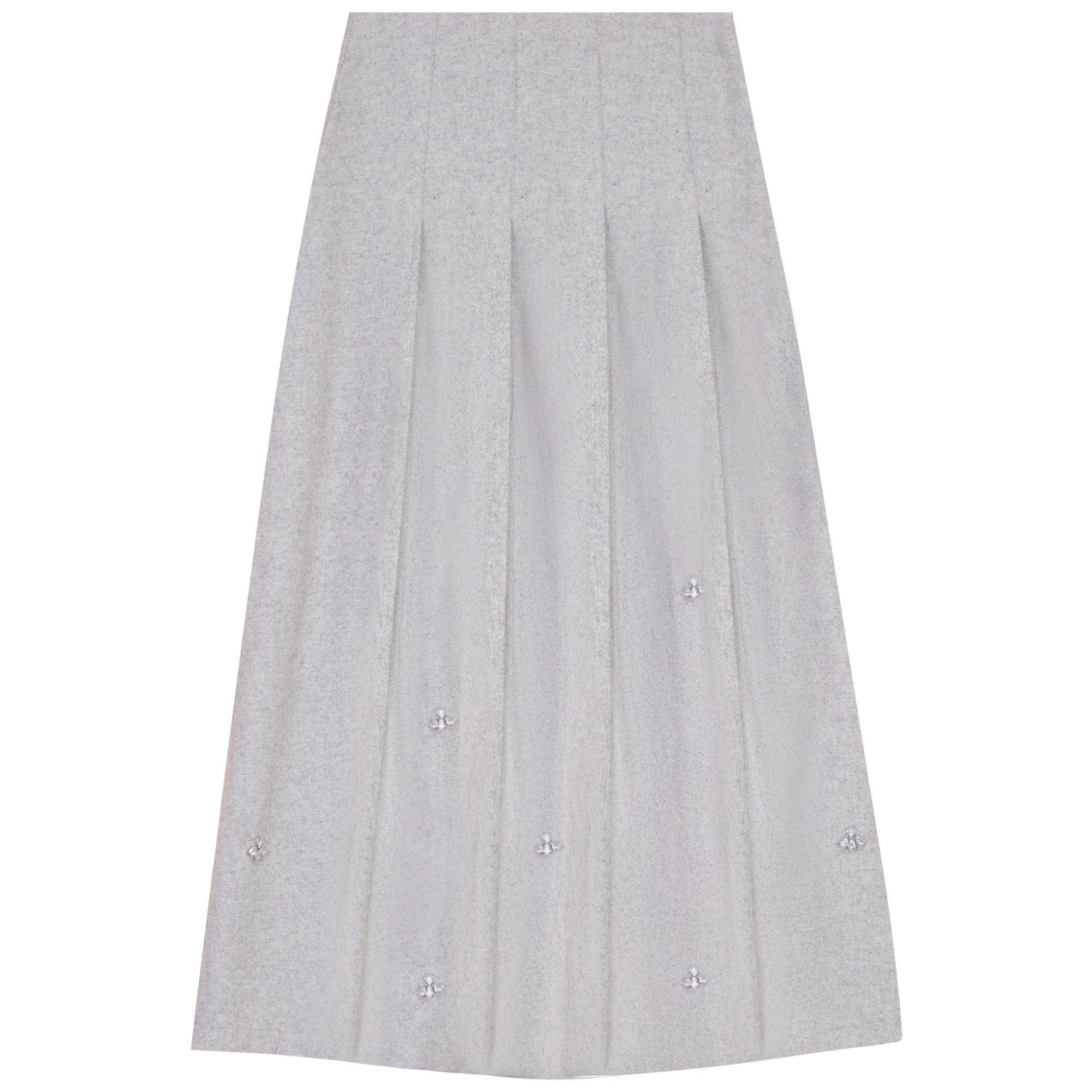 Gem Grey Embellished Skirt