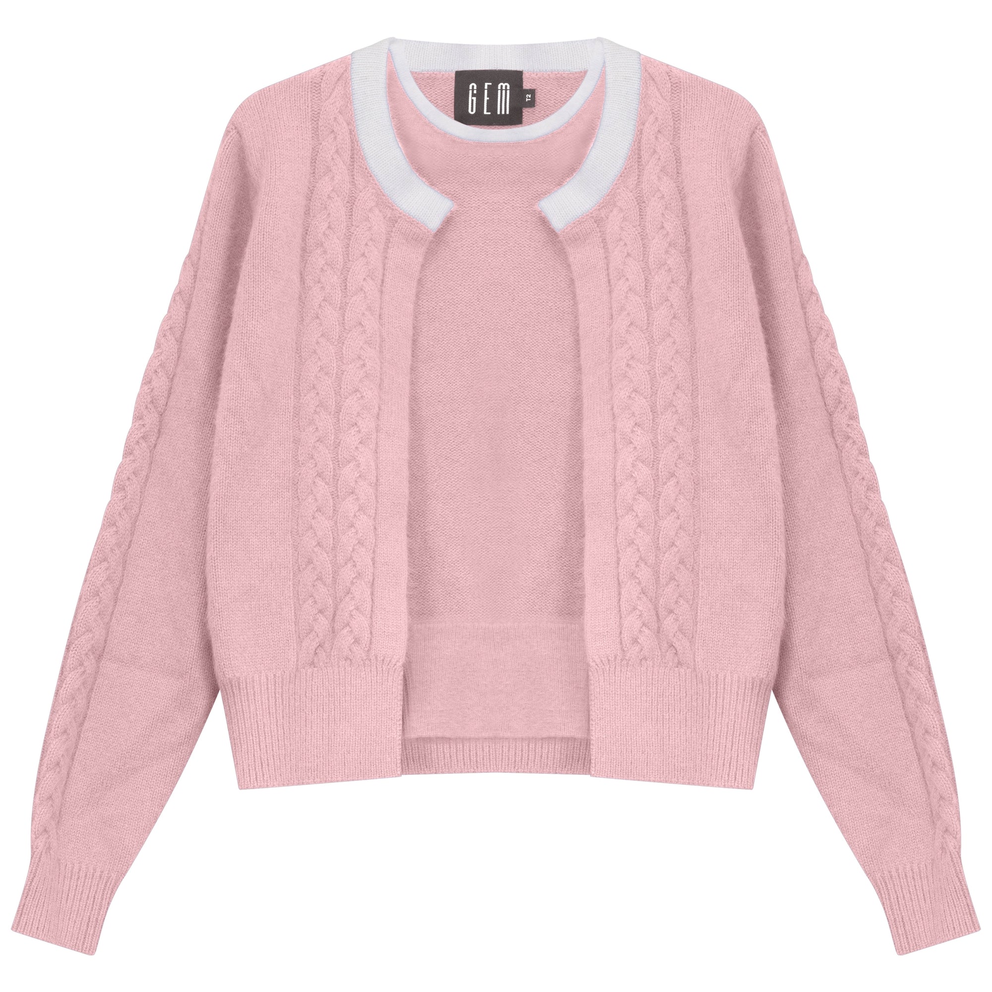 Gem Pink Mohair Sweater Set