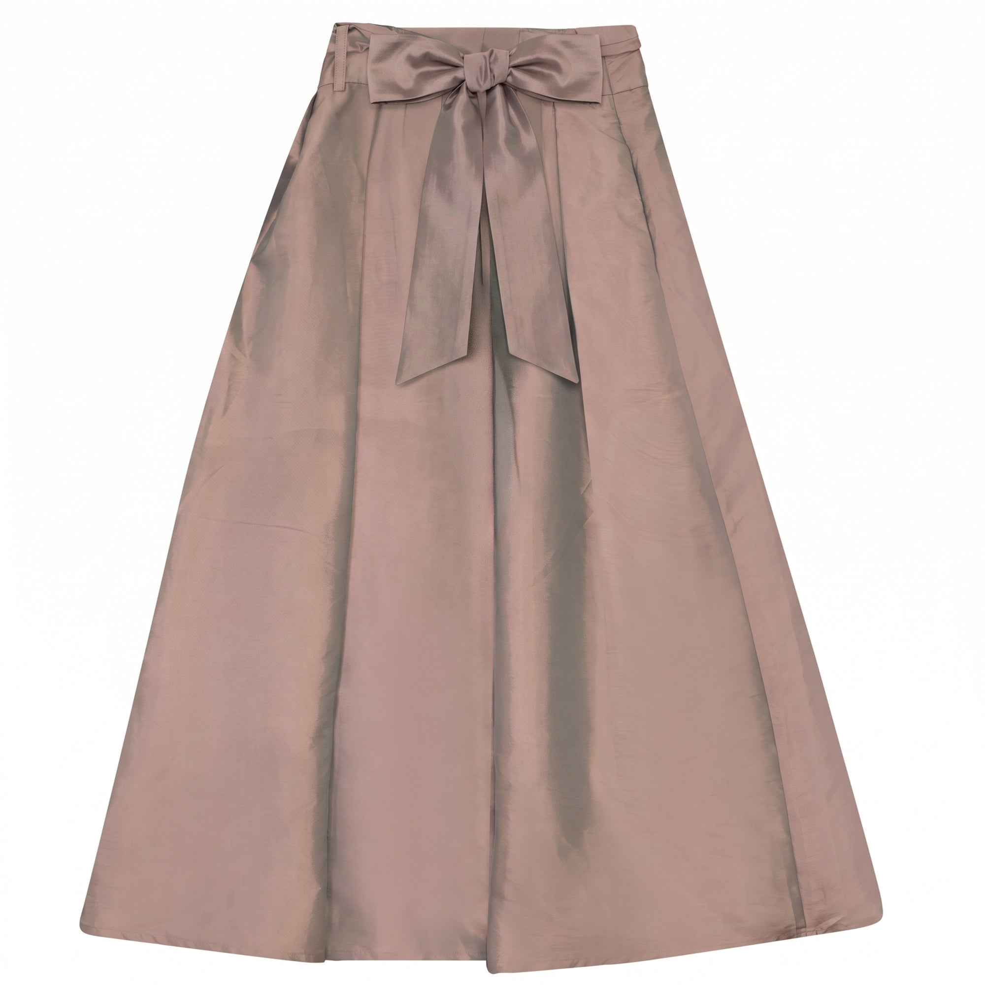 Gem Coper Bow Detail Taffeta Skirt