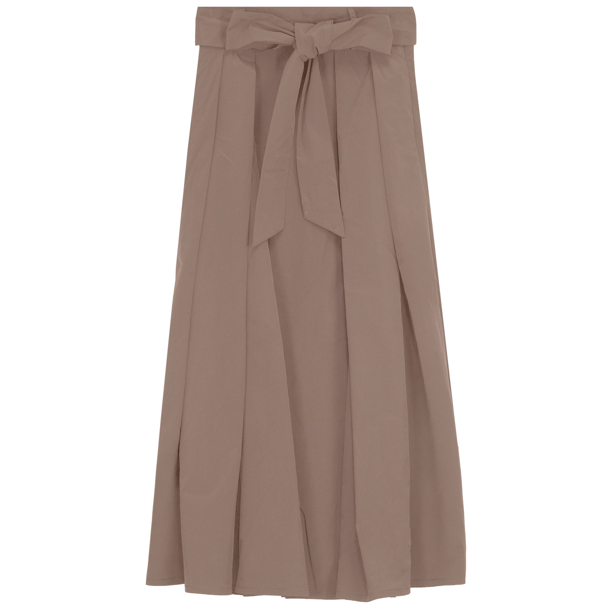 Gem Taupe Bow Detail Taffeta Skirt