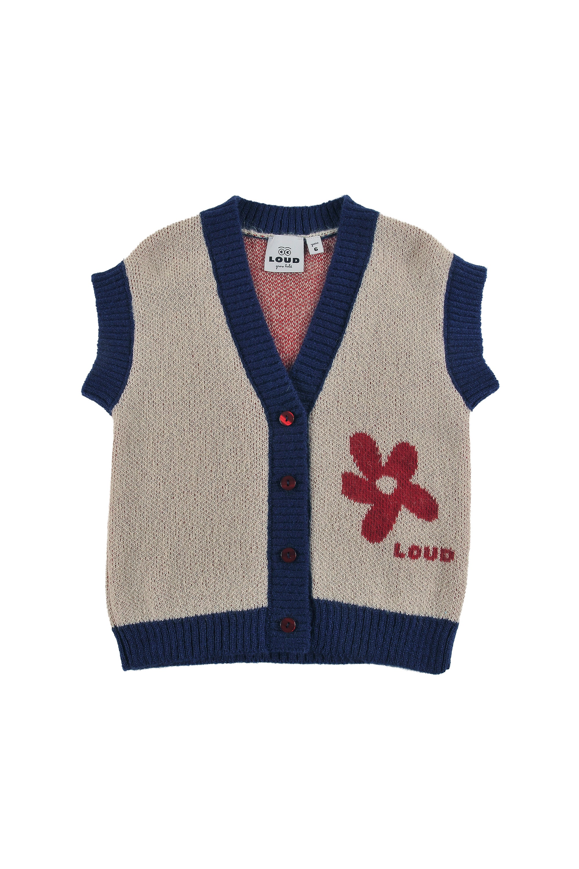 Loud Flower Motif Vest