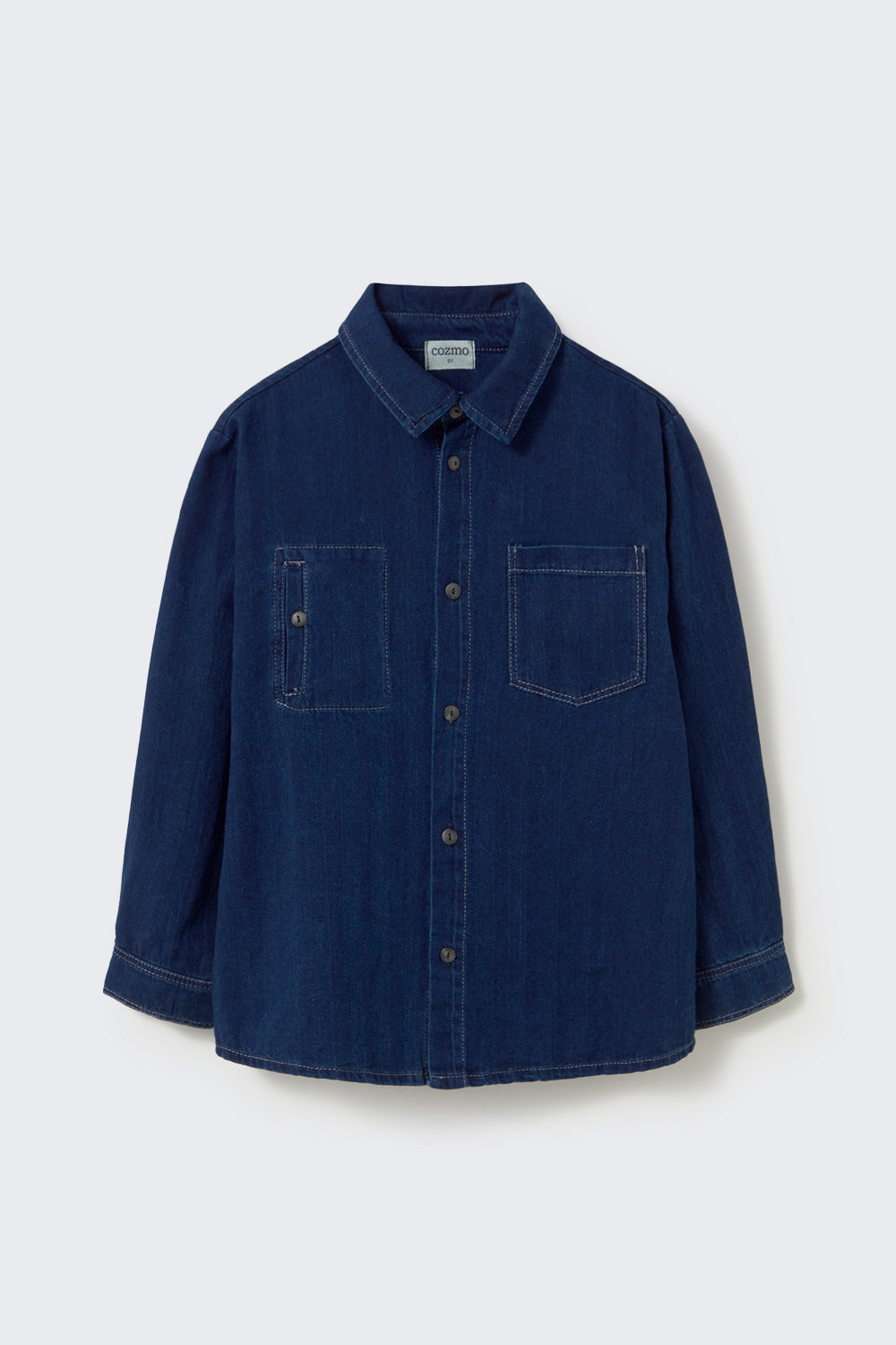 My Little Cozmo Herringbone Twill Shirt