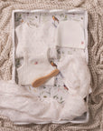 Mini Label White Butterfly All Over Print Gift Set