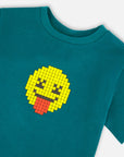 Deux Par Deux Shaded Spruce Smiley T-Shirt