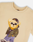Deux Par Deux Warm Sand Teddy T-Shirt