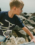 Deux Par Deux Peacoat Bike T-Shirt