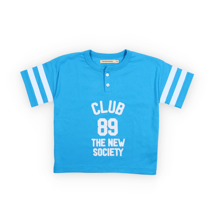 The New Society Pool Blue Holly T-Shirt