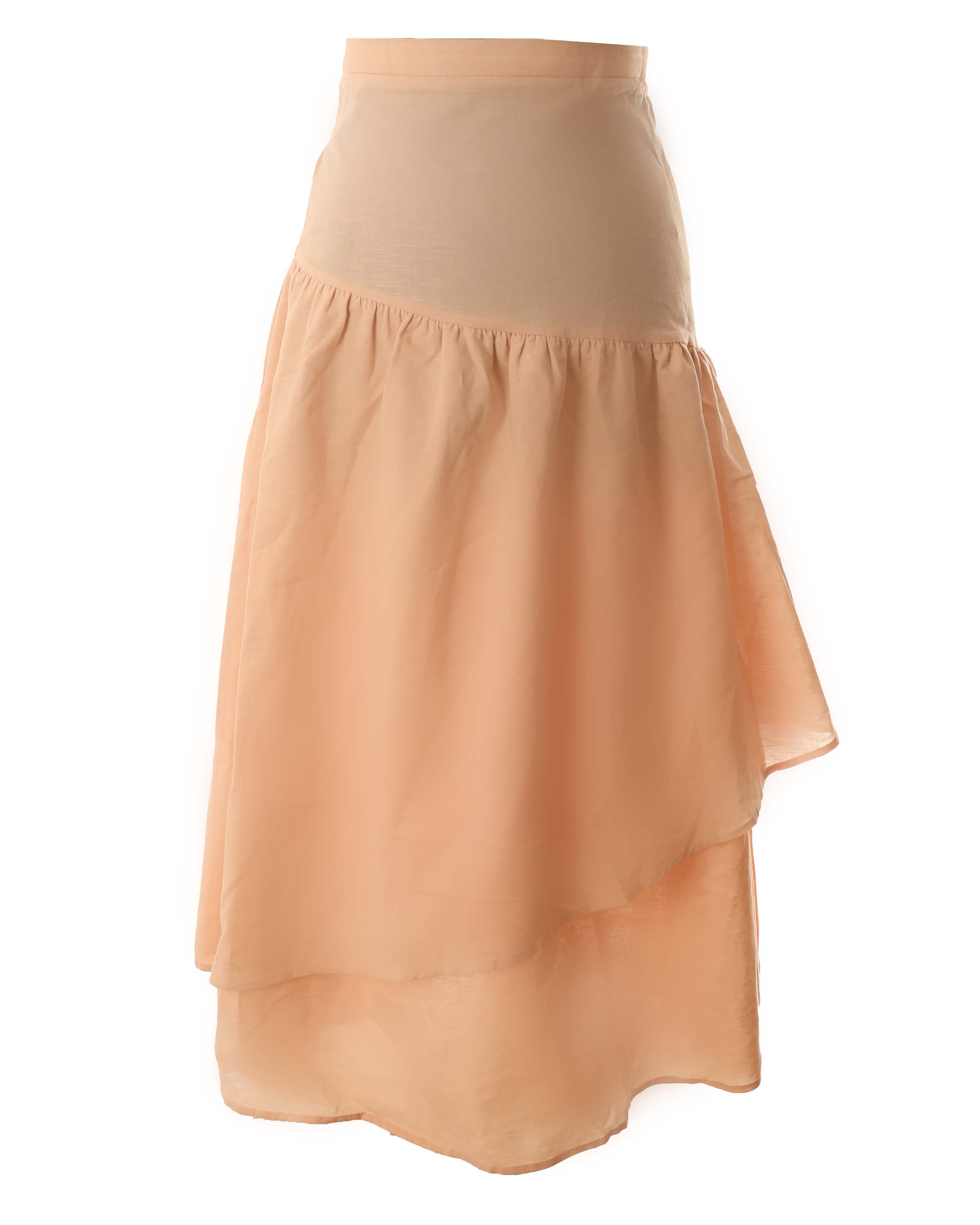 Hev And Bloom Asymmetrical Tiered Skirt