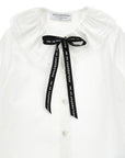 Philosophy Ribbon Tie Button Up Shirt