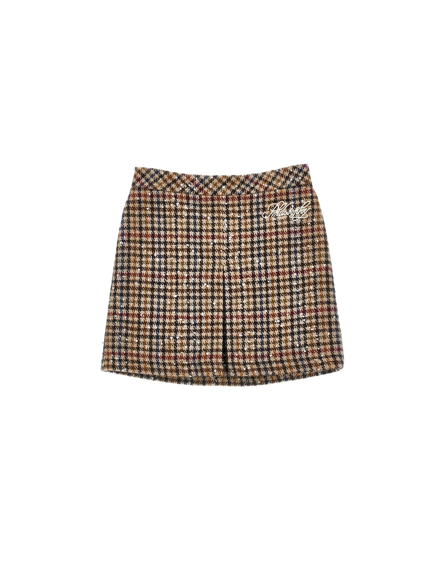 Philosophy Multicolor Houndstooth Long Skirt