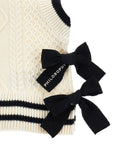 Philosophy Knit Vest With Bows On The Side