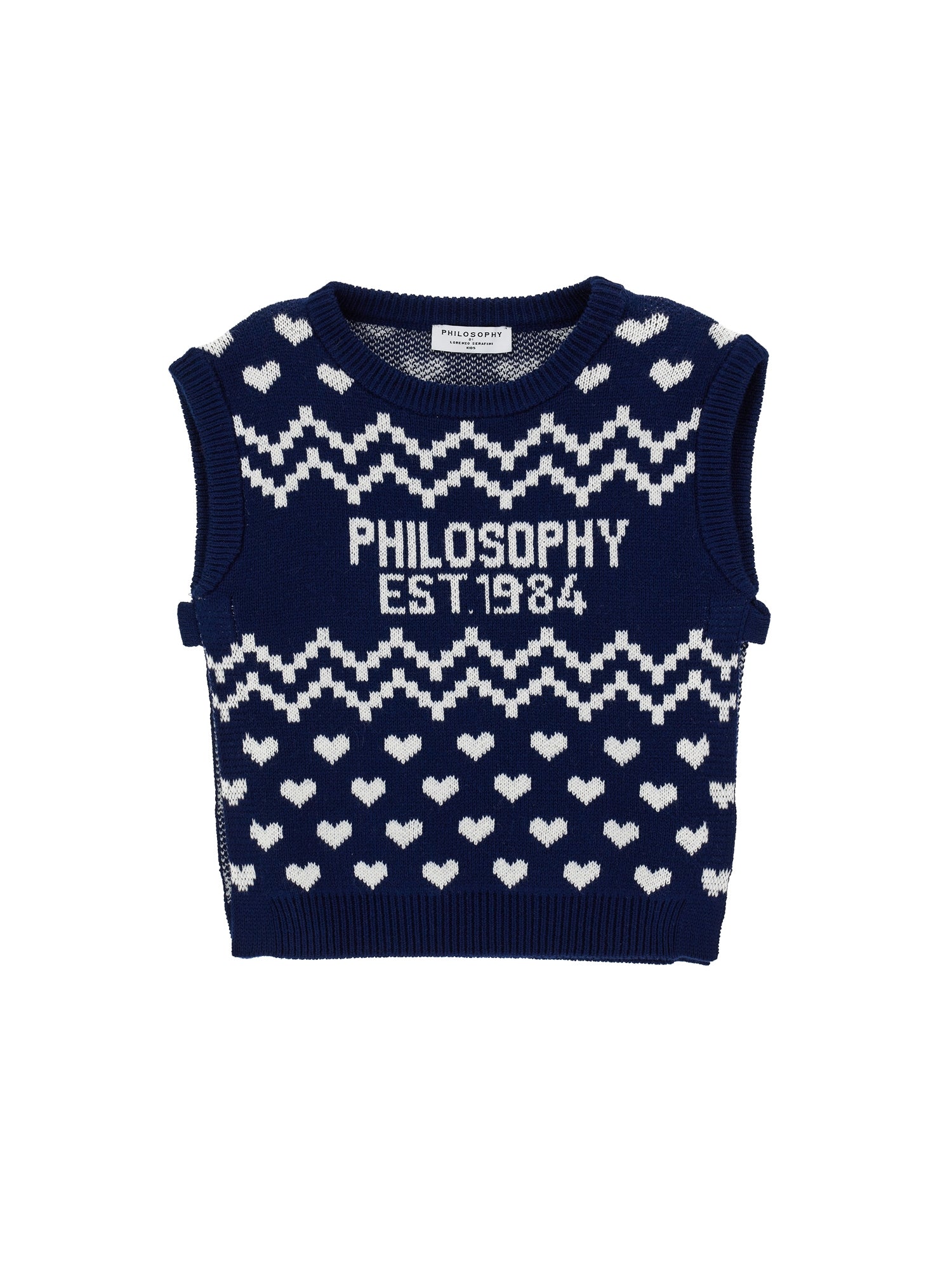 Philosophy Blu Scuro Hearts Sweater Vest