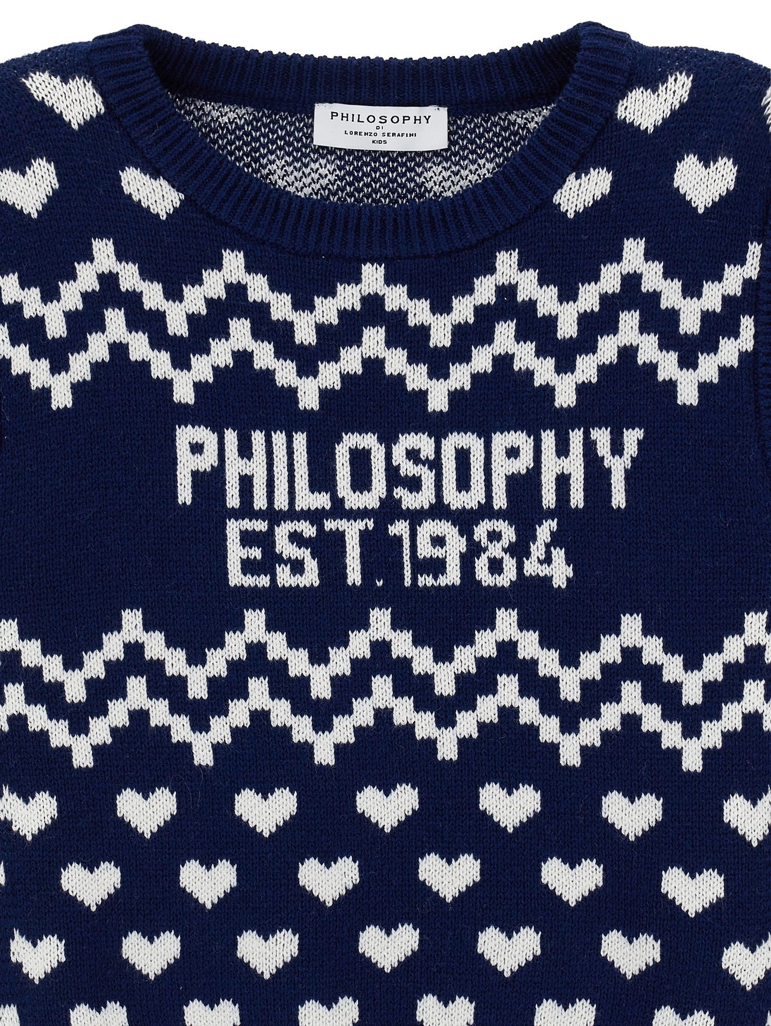 Philosophy Blu Scuro Hearts Sweater Vest