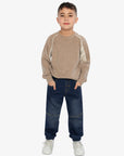 Deux Par Deux Light Taupe Raglan Long Sleeve