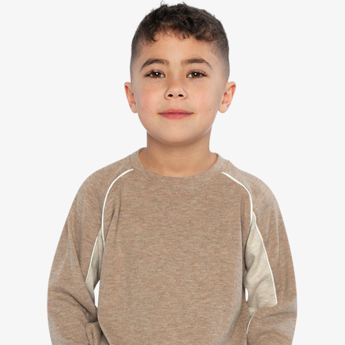 Deux Par Deux Light Taupe Raglan Long Sleeve