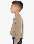 Deux Par Deux Light Taupe Raglan Long Sleeve
