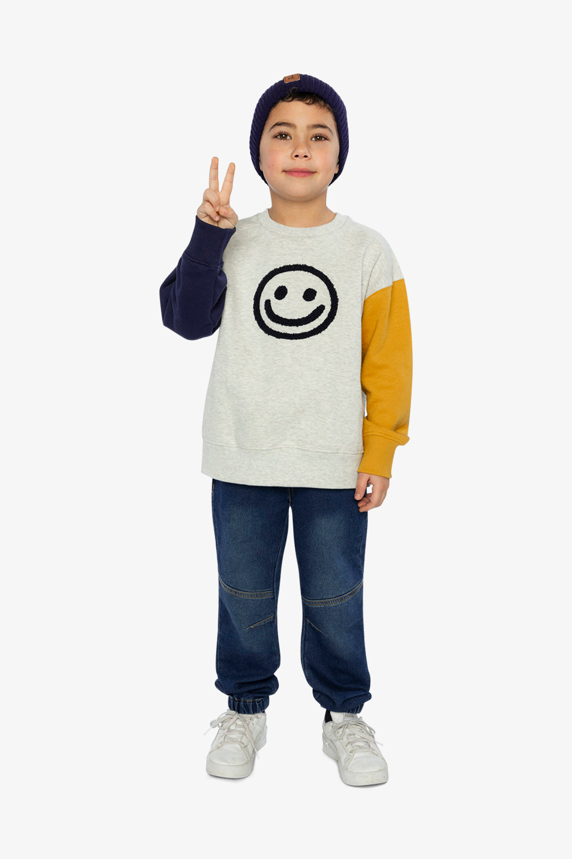 Deux Par Deux Smile Sweatshirt
