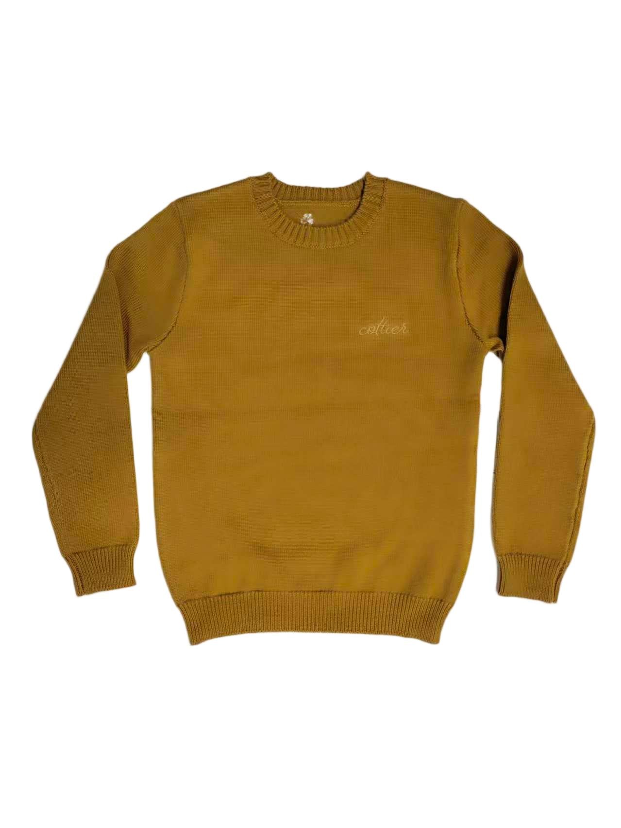 Cottier Mustard Leo Knit Sweater