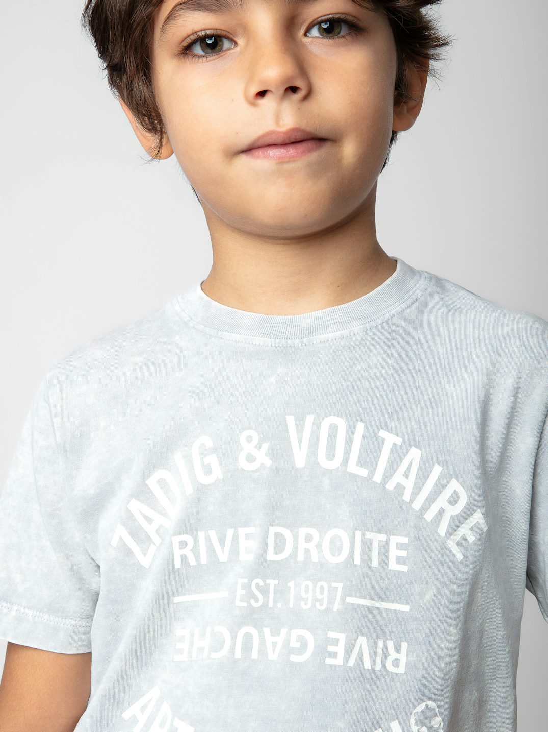 Zadig &amp; Voltaire Light Grey Logo T-Shirt