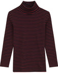 Kix Denim Stitch Jumper With Turtleneck
