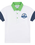 Kix White\Green\Navy Short Sleeve Polo