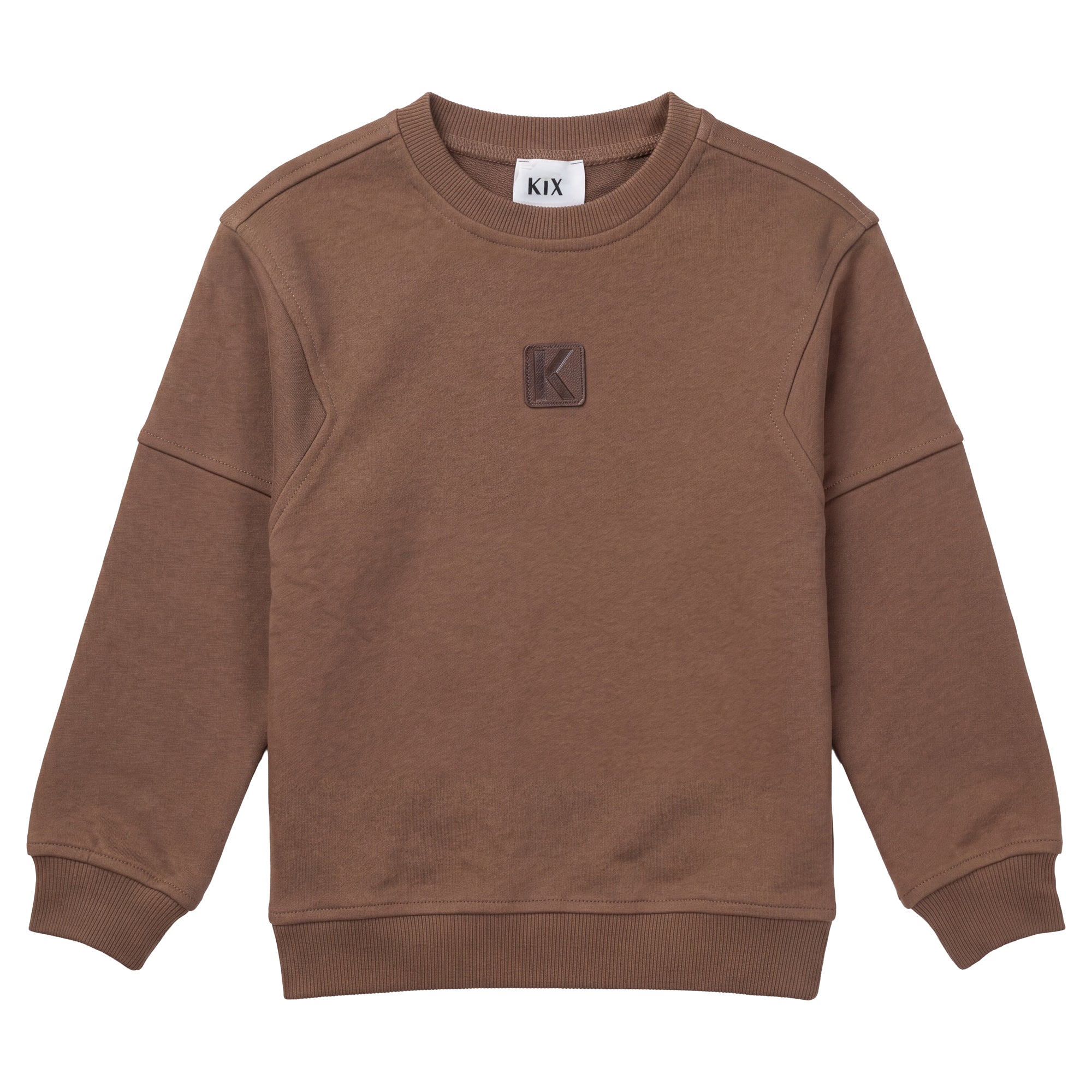 Kix Brown Drop Shoulder Sweatshirt
