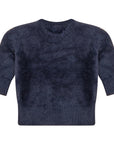 Maan Navy Mohair Sweater Set