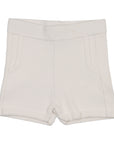 Sweet Threads Off White Knit Kovy Shorts