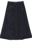 Kix Denim Leopard Skirt