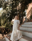 Jouet Ivory Gown With Pearl Top And Bows