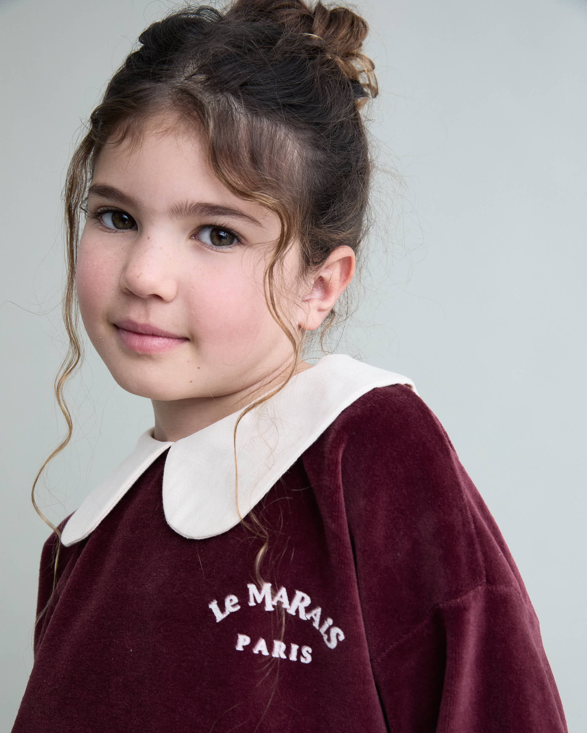 Buho Pomegranate Velvet Sweatshirt