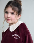 Buho Pomegranate Velvet Sweatshirt