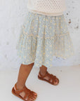 Buho - Flower Dot Skirt Set