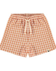 Baby Clic Checked Rust Shorts Set