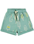 Baby Clic Gelato Green Shorts Set