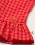 My Little Cozmo Coral Gingham Bloomer Set