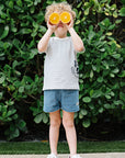 Lil Legs Mid Wash Blue Denim City Shorts