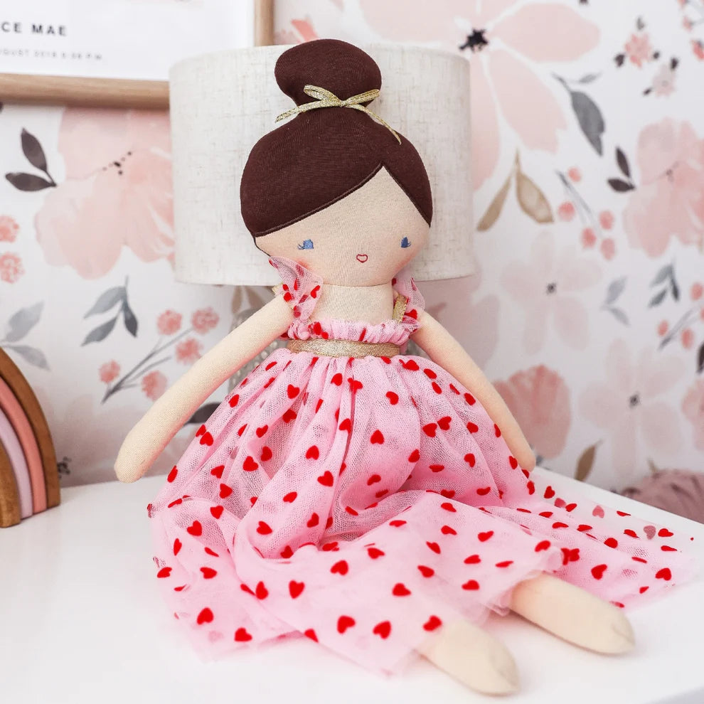 Alimrose Lottie Doll Red Pink