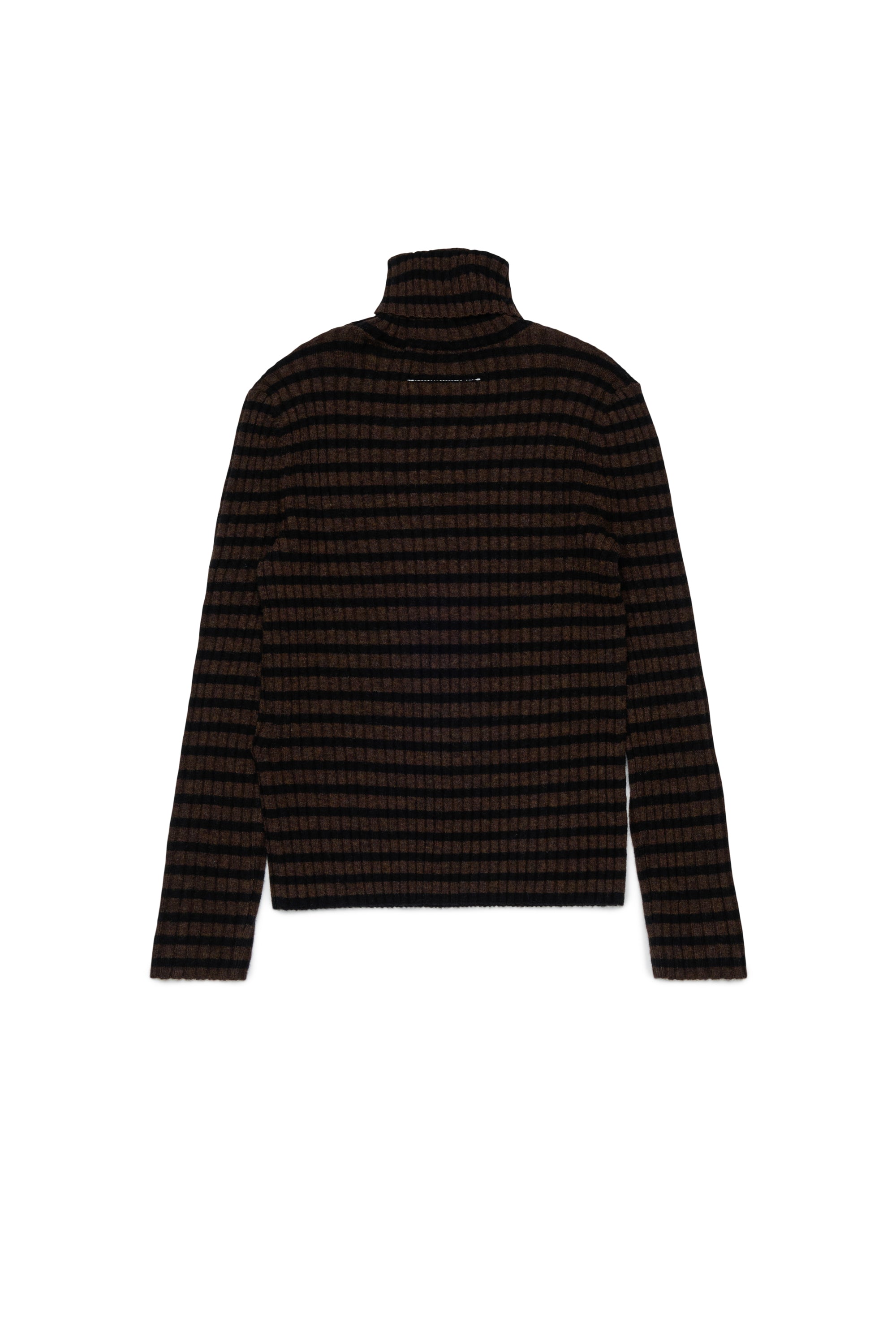 Maison Margie Striped Brown Turtleneck