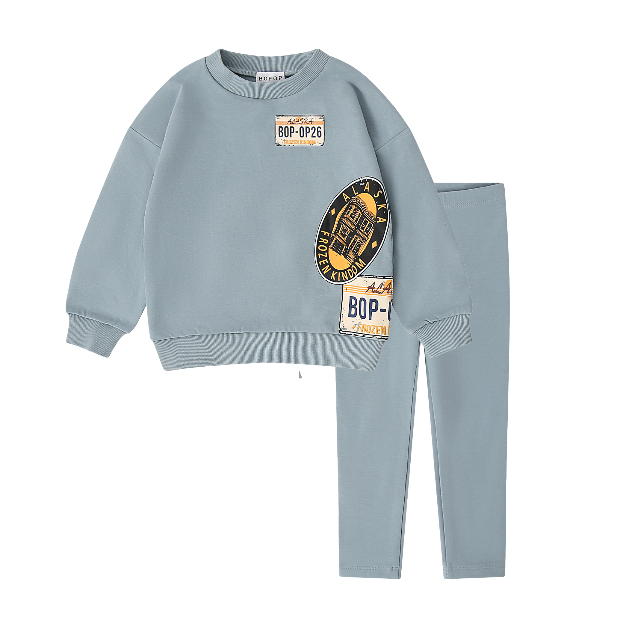 Bopop Light Blue License 2 pc Set