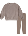 Bopop Taupe Herringbone Baby Set