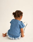 My Little Cozmo Chambray Bloomer Set