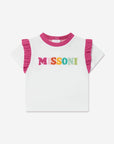 Missoni Baby Short Sleeve Ruffle Logo T-Shirt