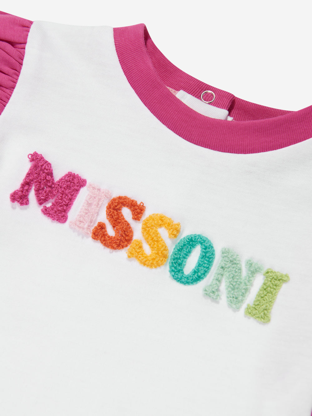 Missoni Baby Short Sleeve Ruffle Logo T-Shirt