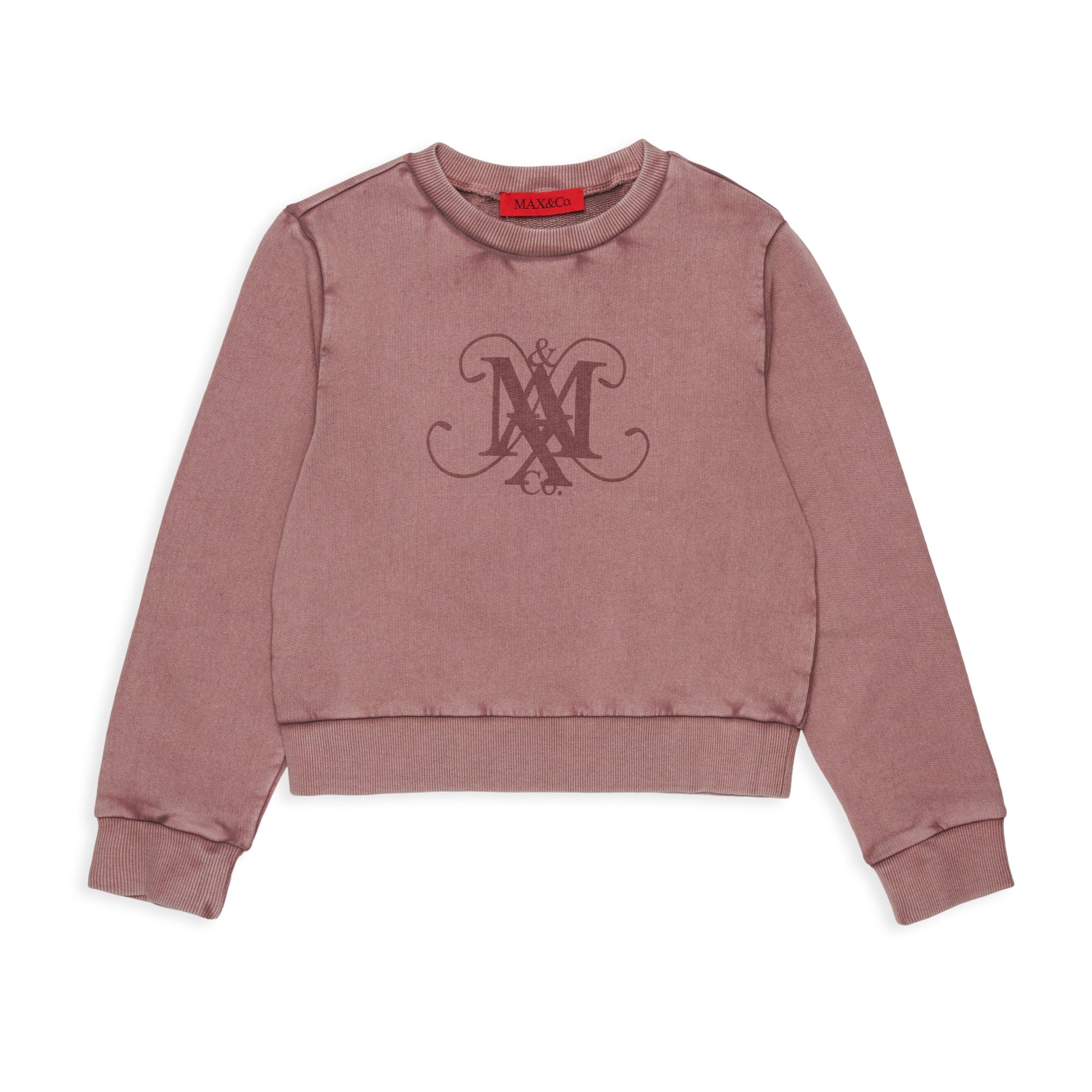 Max And Co Mauve Logo Sweatshirt