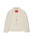 Max And Co Ivory Cotton Blazer